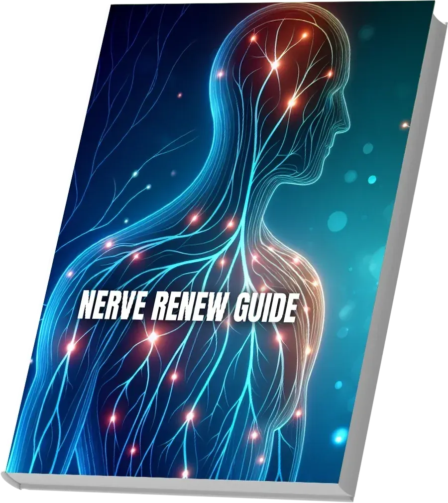 Cover of the Nerve Renew Guide e-book, one of the bonus guides the sales page lists